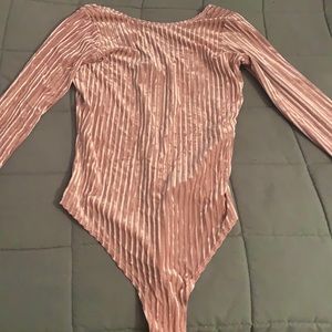 forever 21 pink body suit